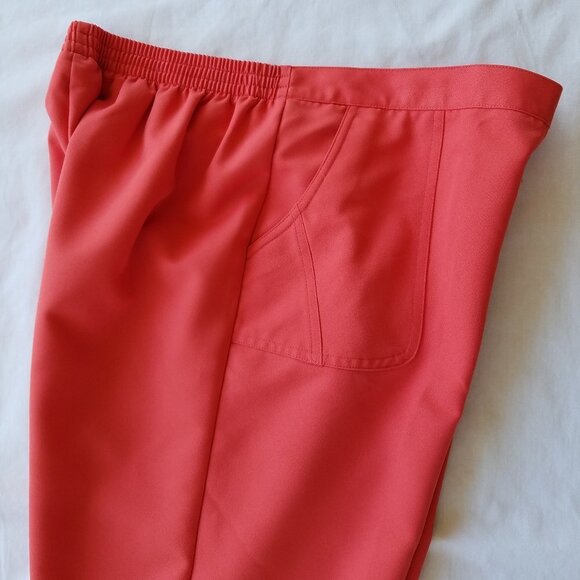 Alfred Dunner Petite Coral Capris 12P Pedal Pushers 100% Polyester Washable - Picture 5 of 8